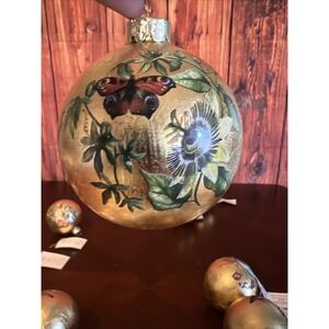Antique Style Butterfly Christmas Tree Bauble Decoration Gisela Graham Ornament